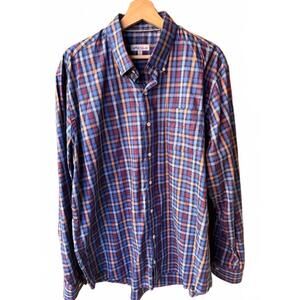 Men’s Peter Millar Plaid Shirt Sz XL Cotton